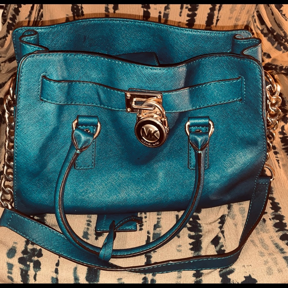 Michael Kors teal purse